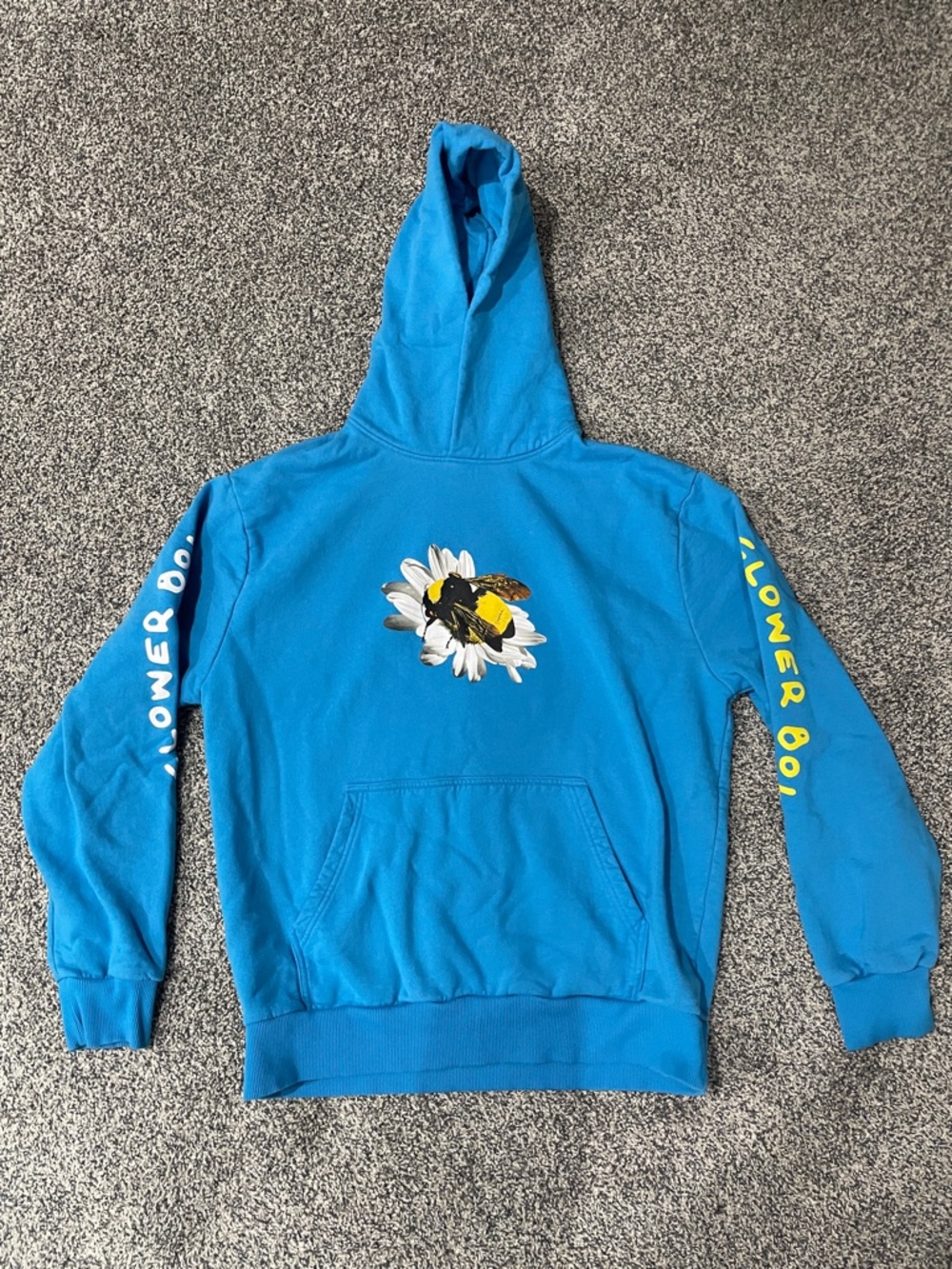 Tyler The Creator Flower Boy Blue Hoodie Sweatshirt XXL Bee Daisy Cotton